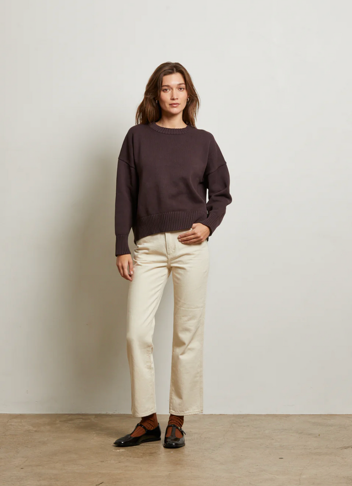 Janet Cotton Sweater Cocoa