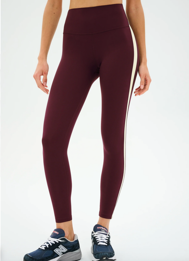 Clare High Waist Rigor 7/8 Dk Cherry/Creme