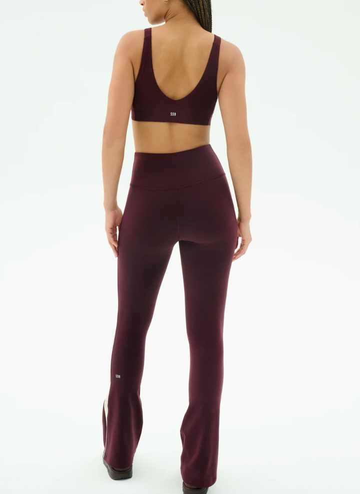Raquel High Waist Supplex Dk Cherry/Creme