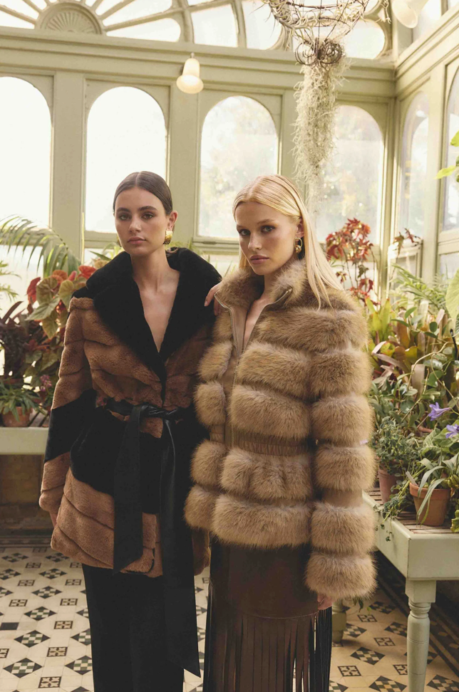 Aisling Faux Fur and Leather Jacket