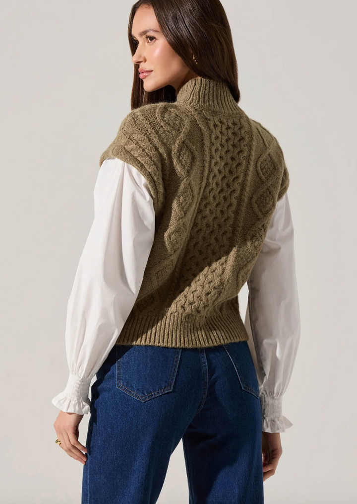 Angeline Mixed Media Sweater