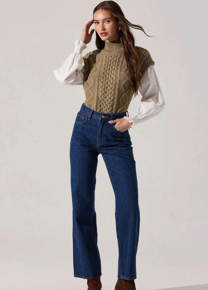 Angeline Mixed Media Sweater