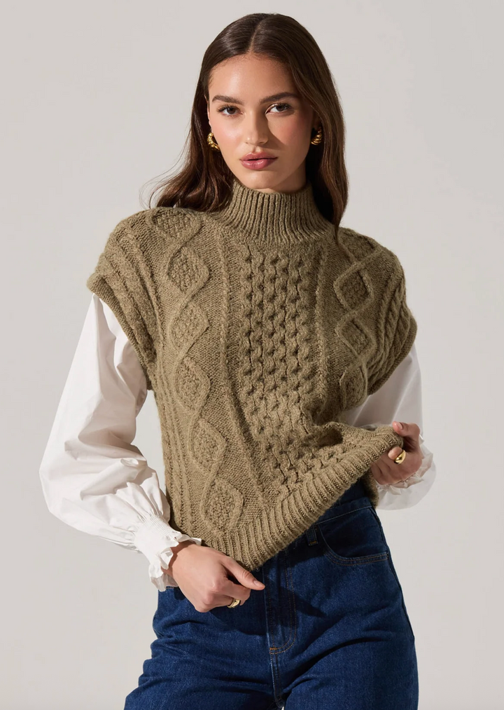 Angeline Mixed Media Sweater