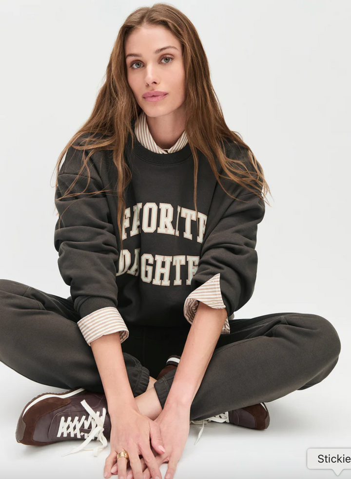 Collegiate Sweatshirt Coffee/Gardenia