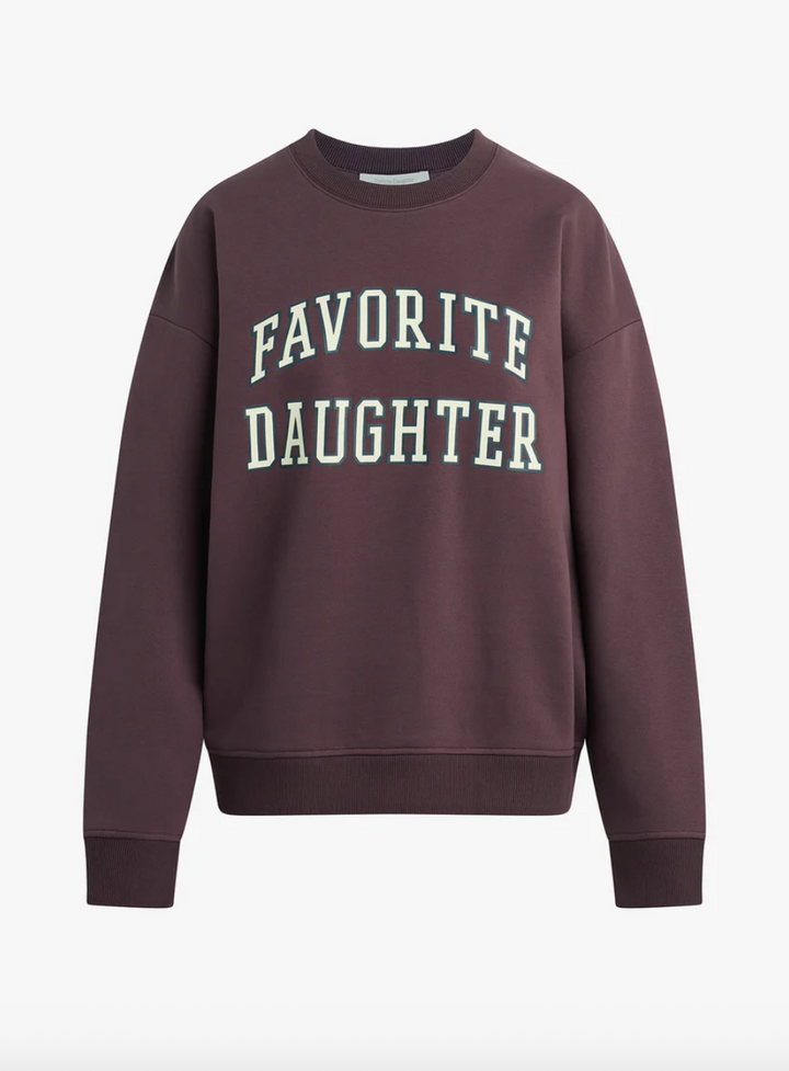 Collegiate Sweatshirt Burgundy/Gardenia