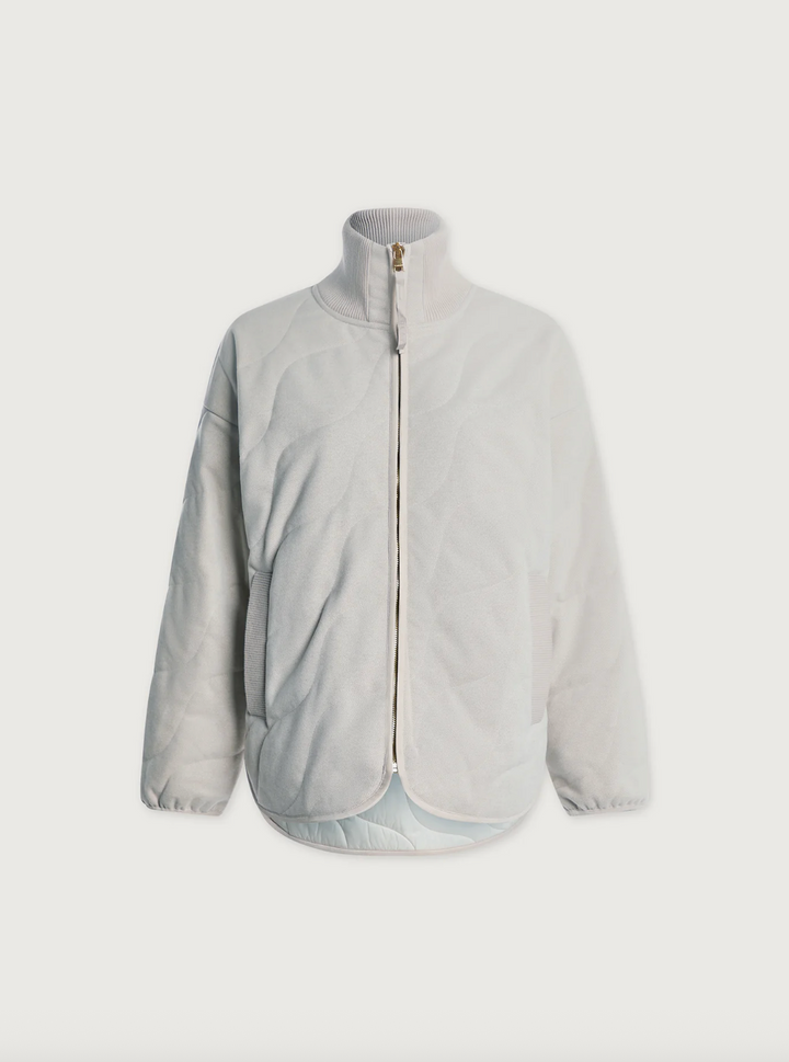 Libby Plush Quilt Jacket Ivory