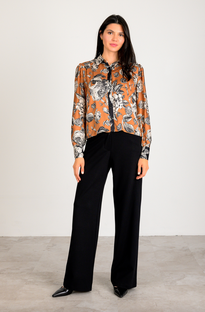 Paola Top Rusk/Black Combo