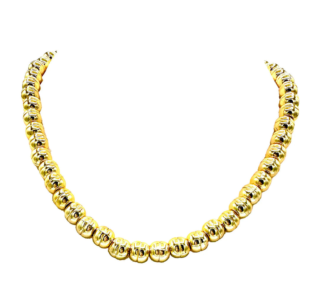 Marta Statement Ball Necklace Gold