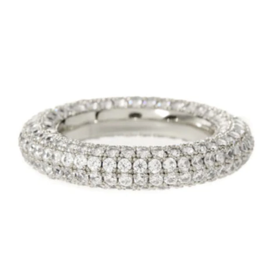 Pave Amalfi Ring Silver
