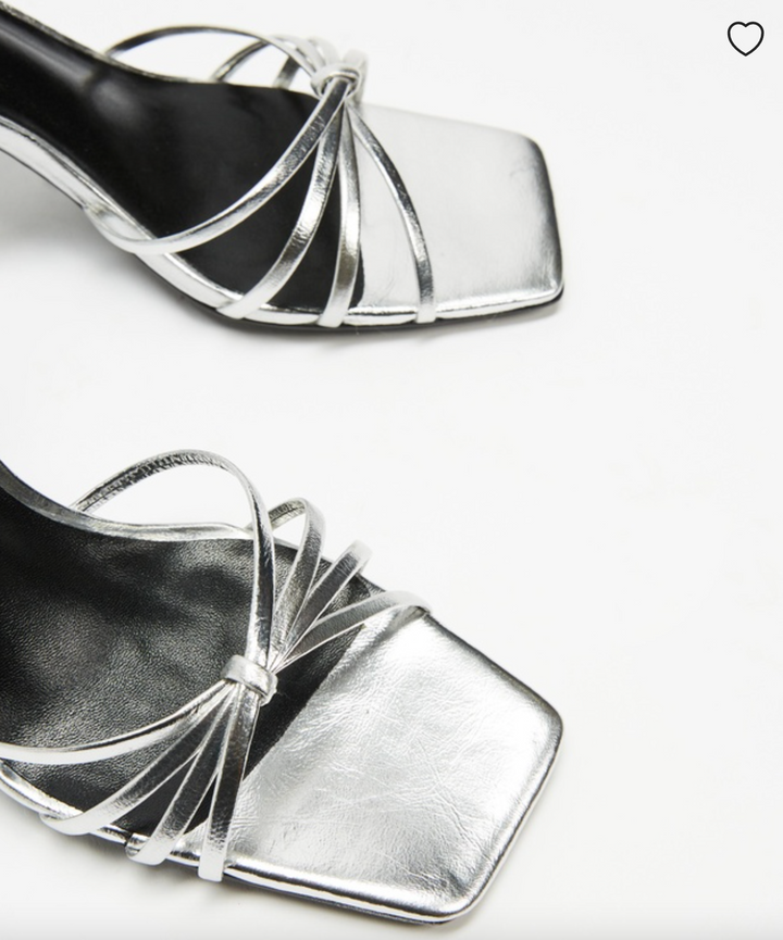 Charm Heel Silver