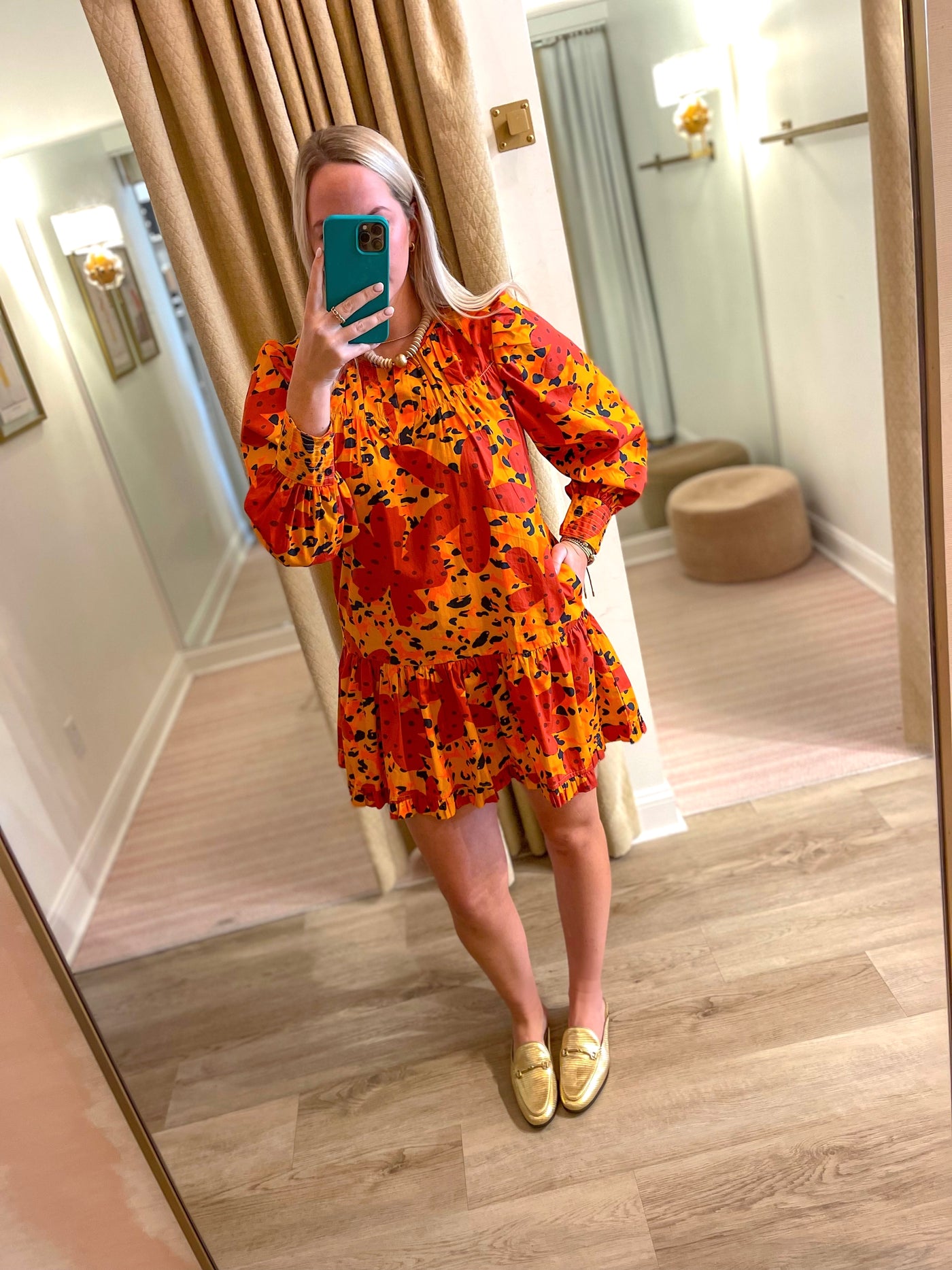 Ollie Mini Dress Animal Floral