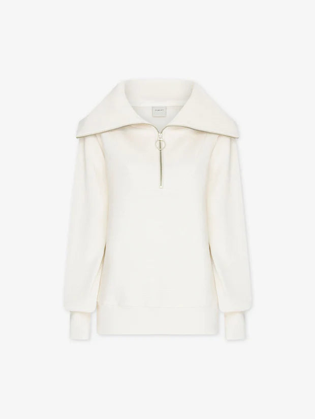 Vine Half Zip Ivory