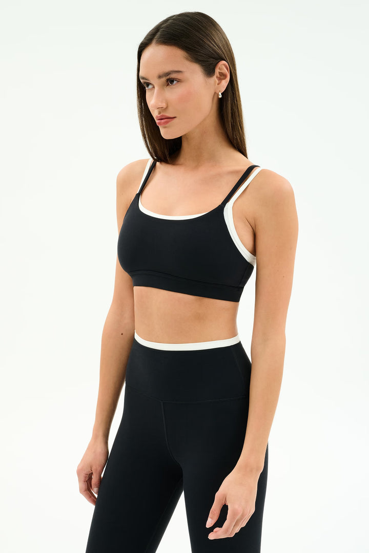 Elliah Airweight Double Layer Bra Black/White