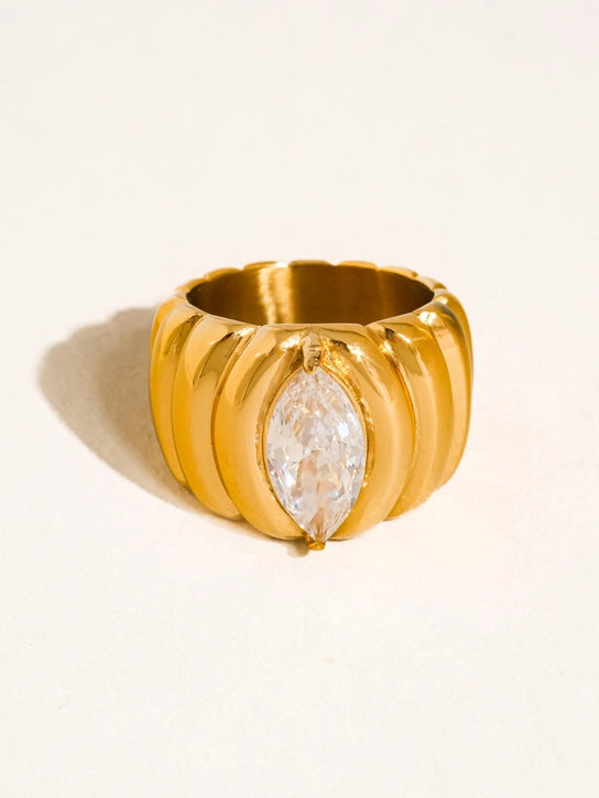 Ambré 18K Gold Non-Tarnish Ring