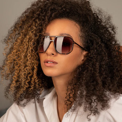 Billie Unisex Aviator Sunglasses Tortoise