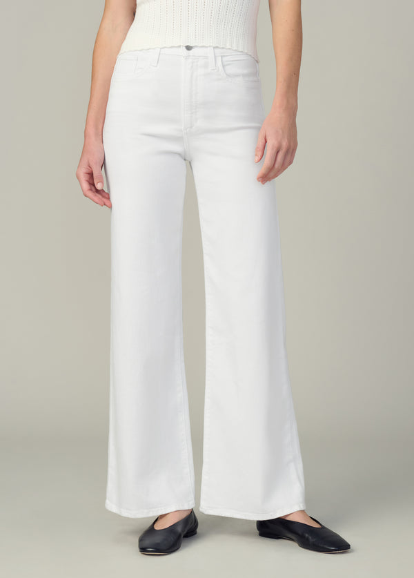 The Mia Wide Leg Petite White