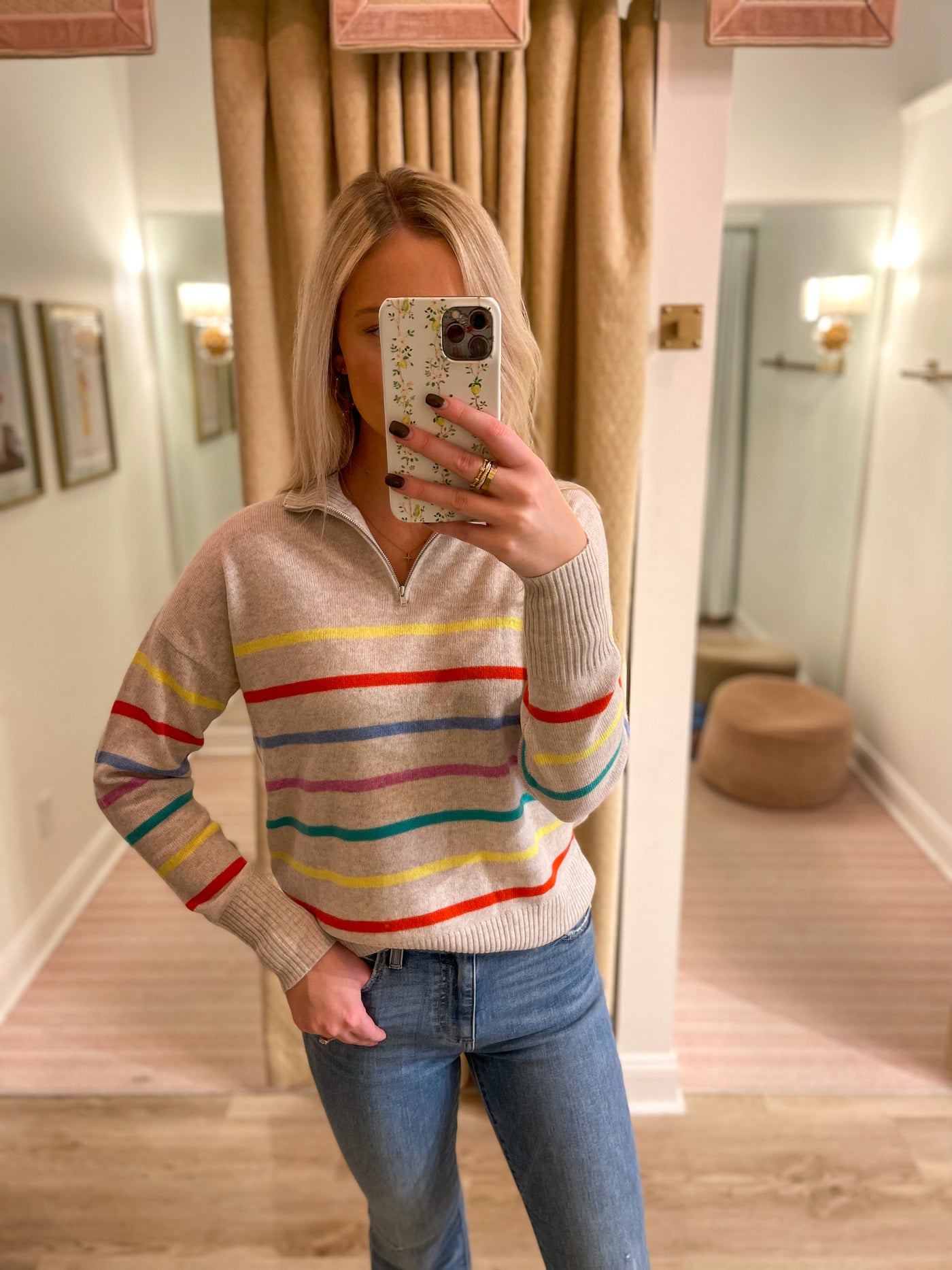 Multi Color Breton Sweater