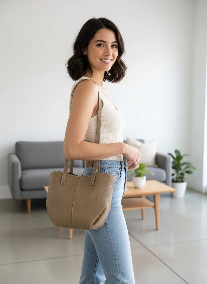 Phoebe Small Genuine Leather Shoulder Bag