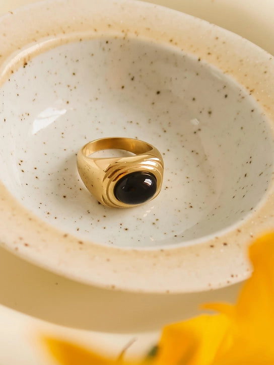 Palmer 18K Gold Non-Tarnish Ring