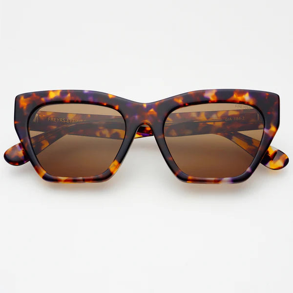 Gia Acetate Cat Eye Sunglasses Tortoise