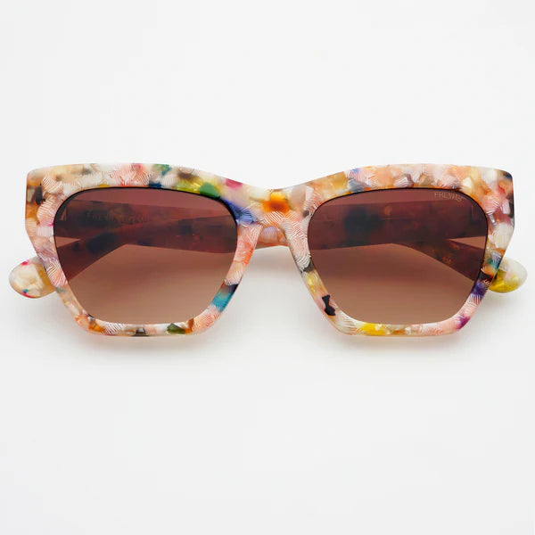 Gia Acetate Cat Eye Sunglasses Pink Pearl