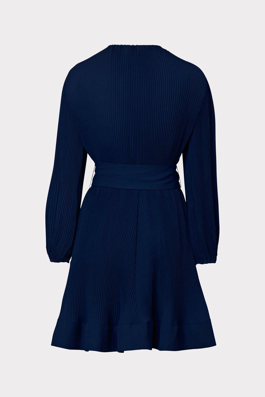 Liv Solid Pleat Dress Navy