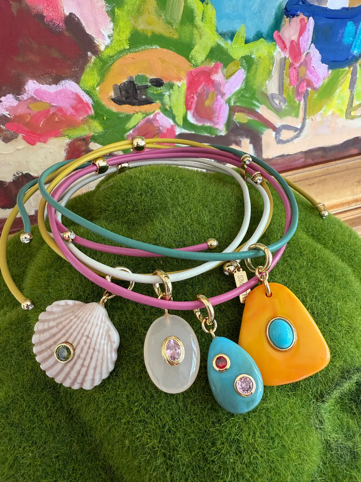 Beach Combing Necklace Turquoise/Orange