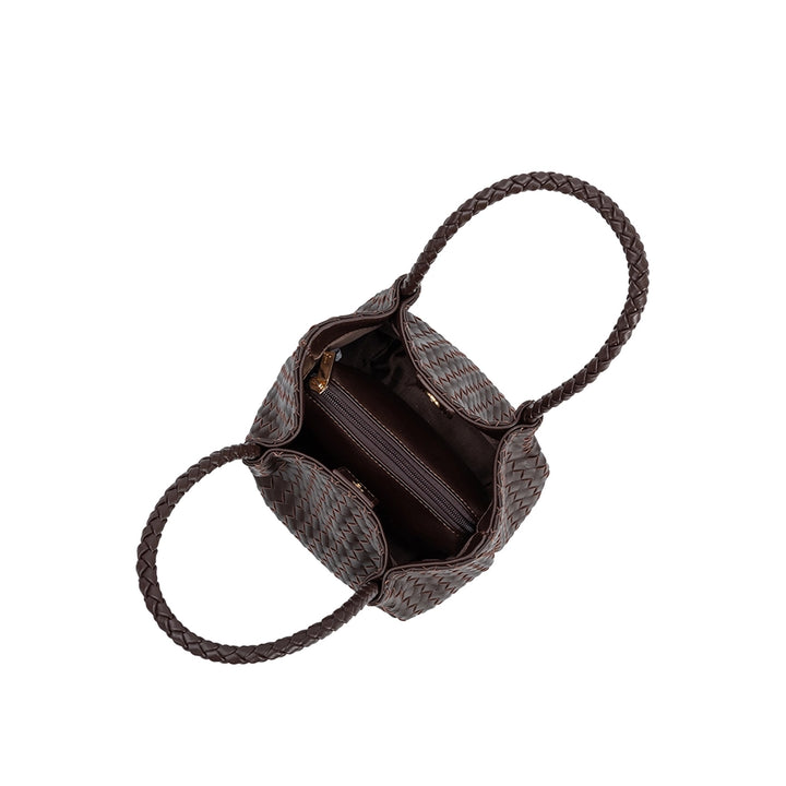 Anahi Recycled Vegan Top Handle Bag Espresso