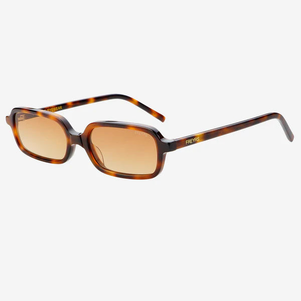 Miki Acetate Rectangular Unisex Sunglasses | Tortoise / Brown