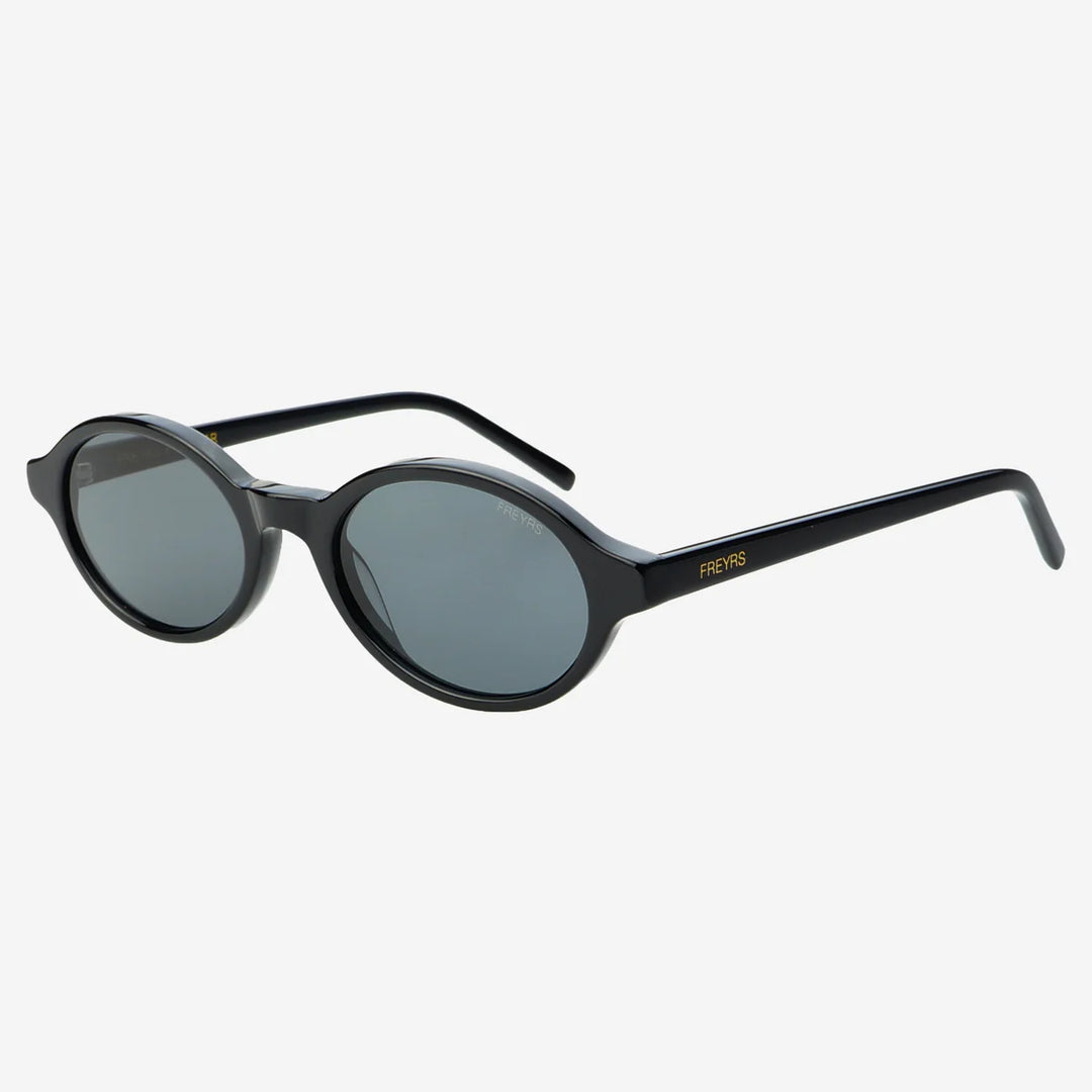 Zoe Acetate Round Womens Sunglasses Black