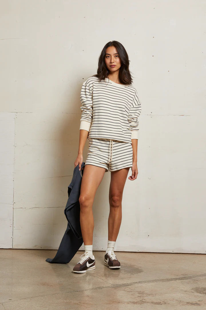 Layla Stripe French Terry Short