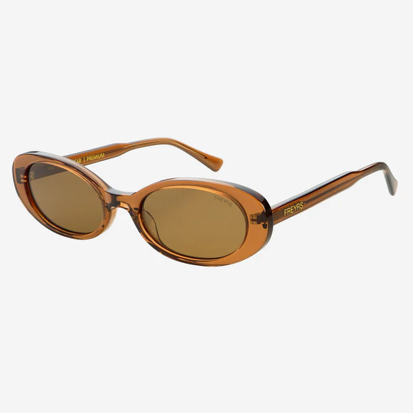 Mimi Acetate Oval Sunglasses Brown