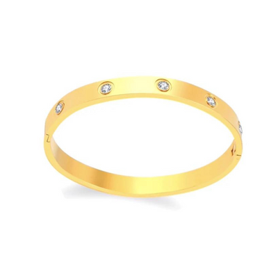 Solitaire Bangle Gold