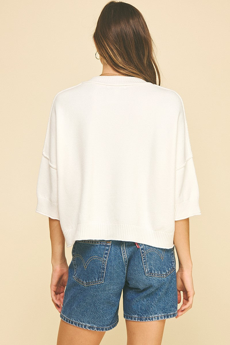 Gracie Short Sleeve Sweater Top