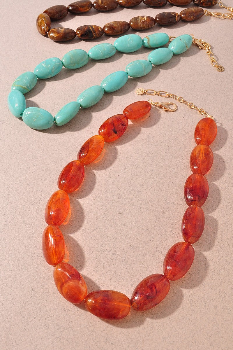 Ava Necklace Dark Brown *Raleigh*