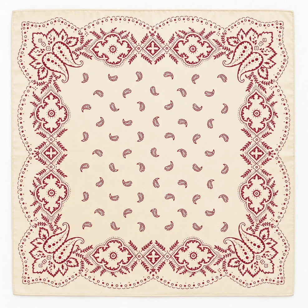 Pippa Bandana Print Square Scarf
