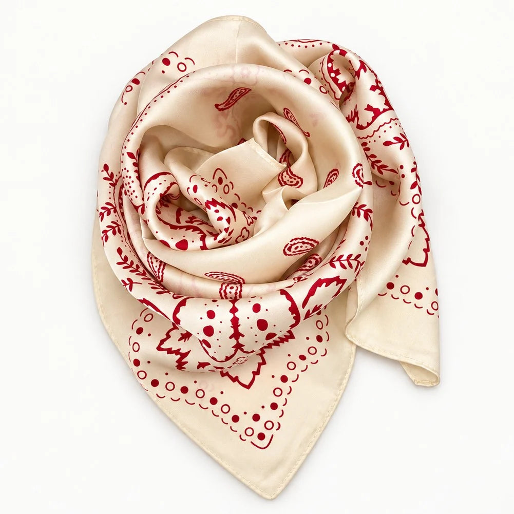 Pippa Bandana Print Square Scarf