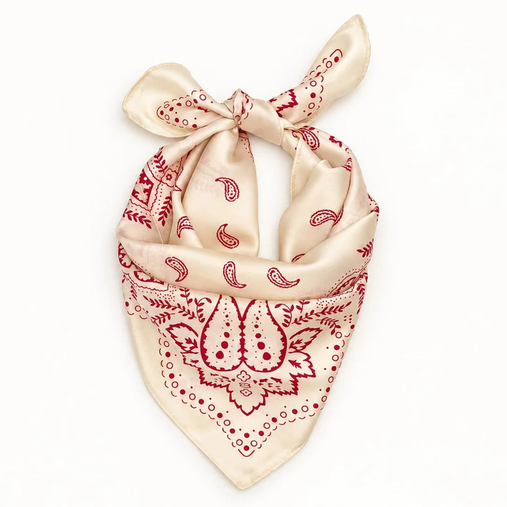 Pippa Bandana Print Square Scarf