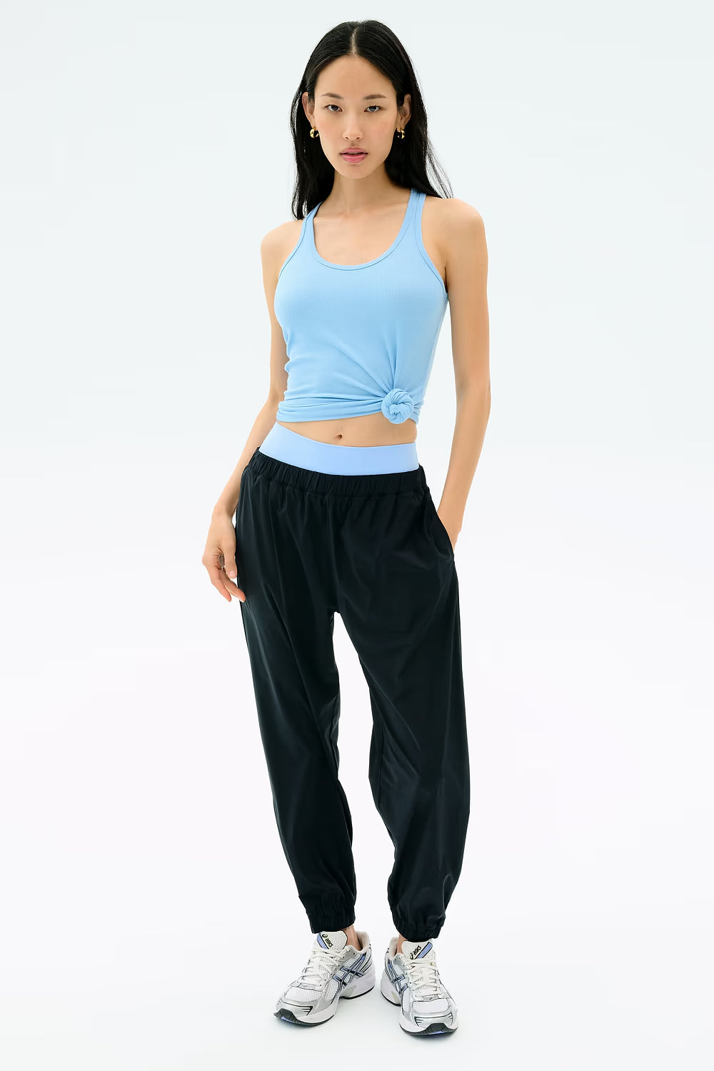 Megan Woven Nylon Jogger