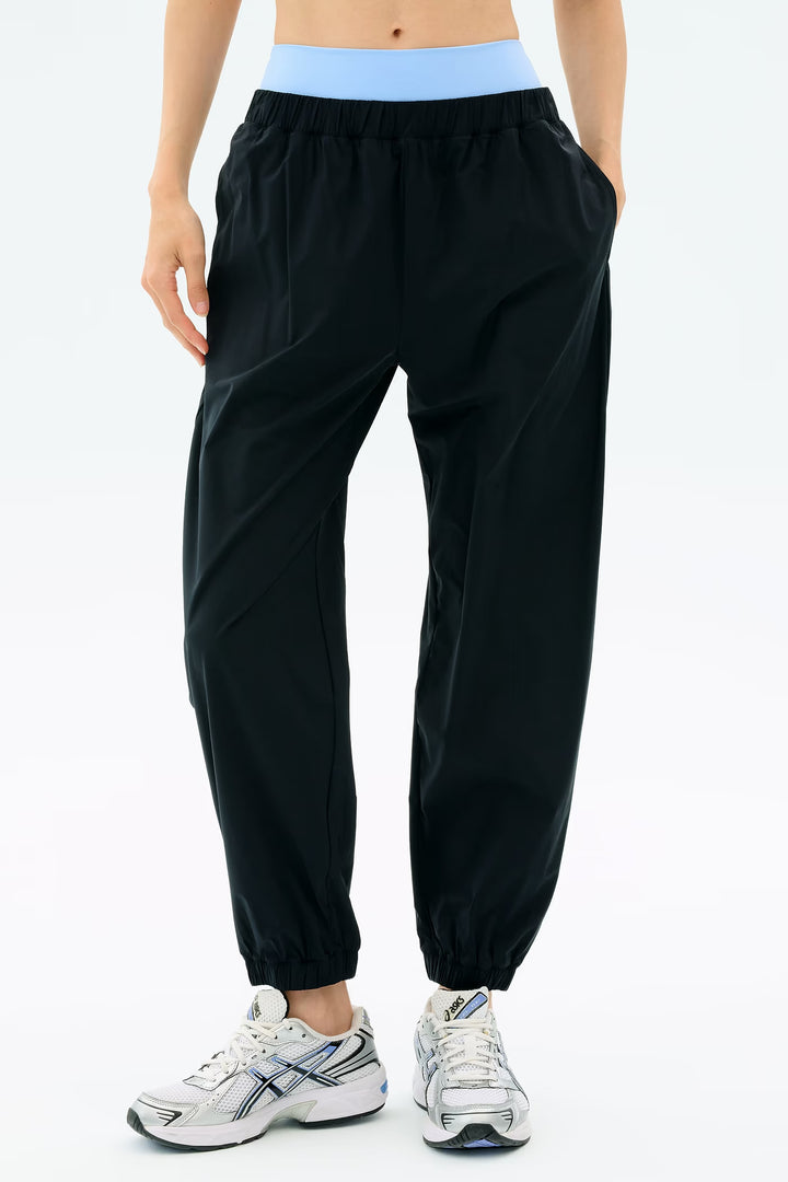 Megan Woven Nylon Jogger