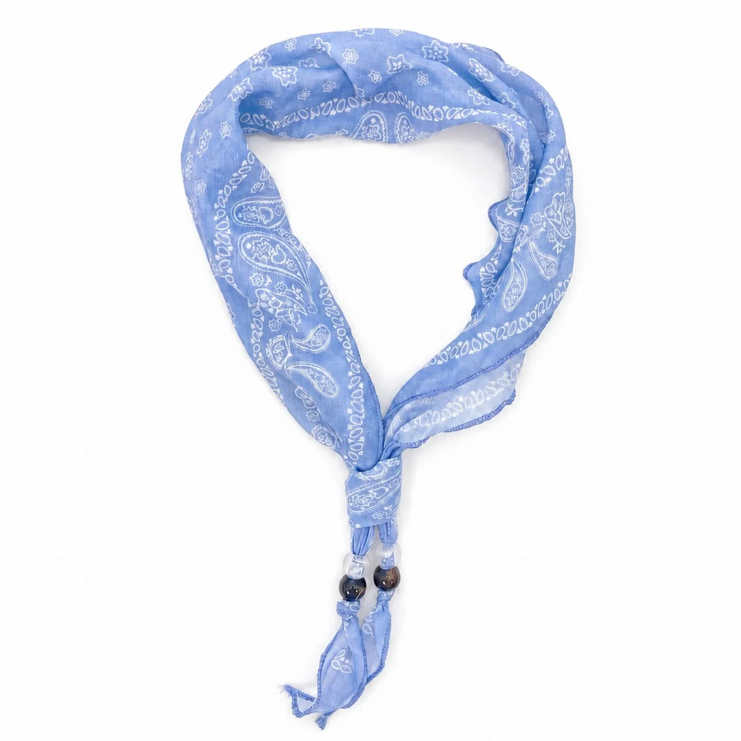 Macey Scarf Necklace Blue