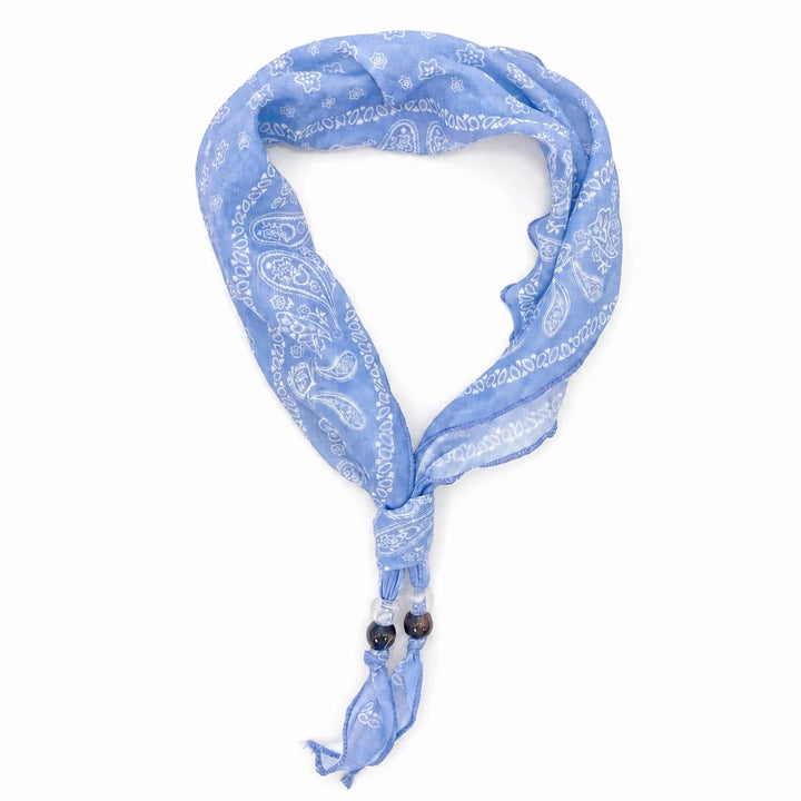 Macey Scarf Necklace Blue