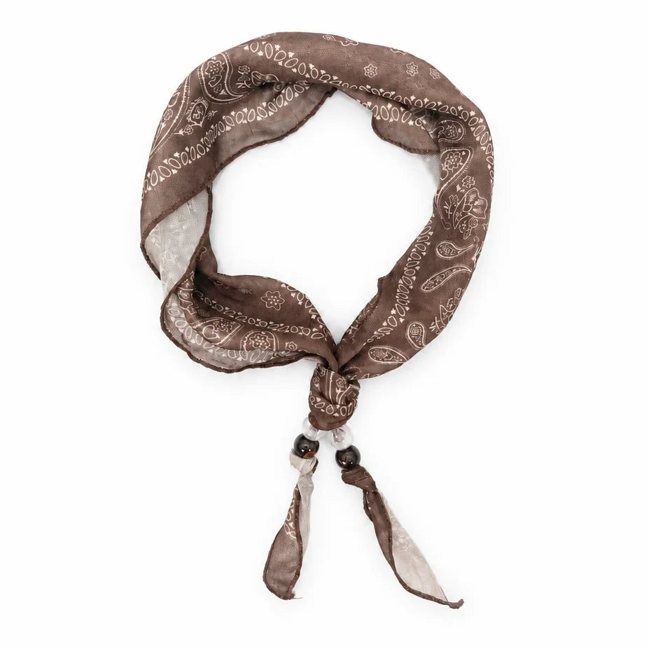 Macey Scarf Necklace Brown