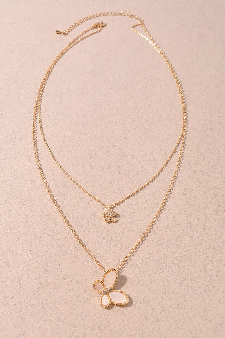 Butterfly Layered Necklace