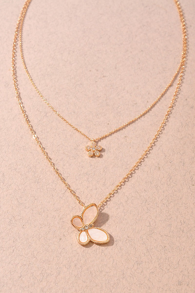 Butterfly Layered Necklace