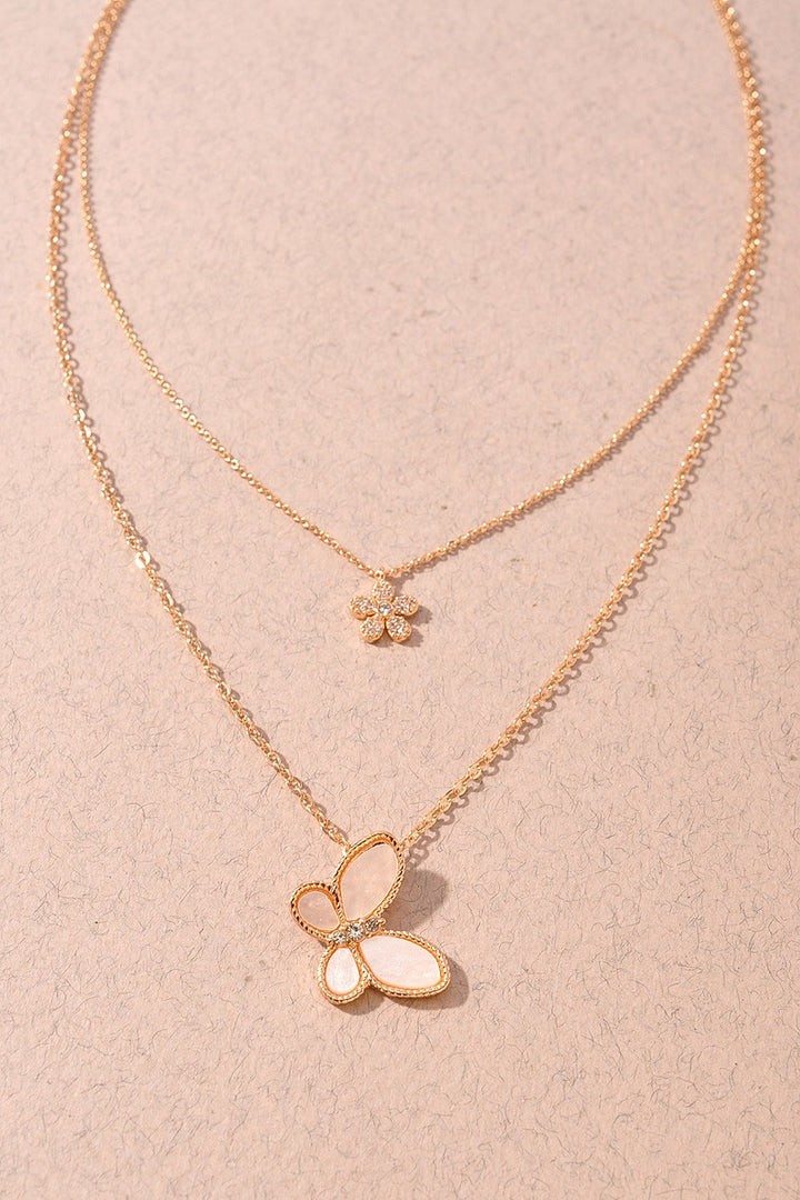Butterfly Layered Necklace