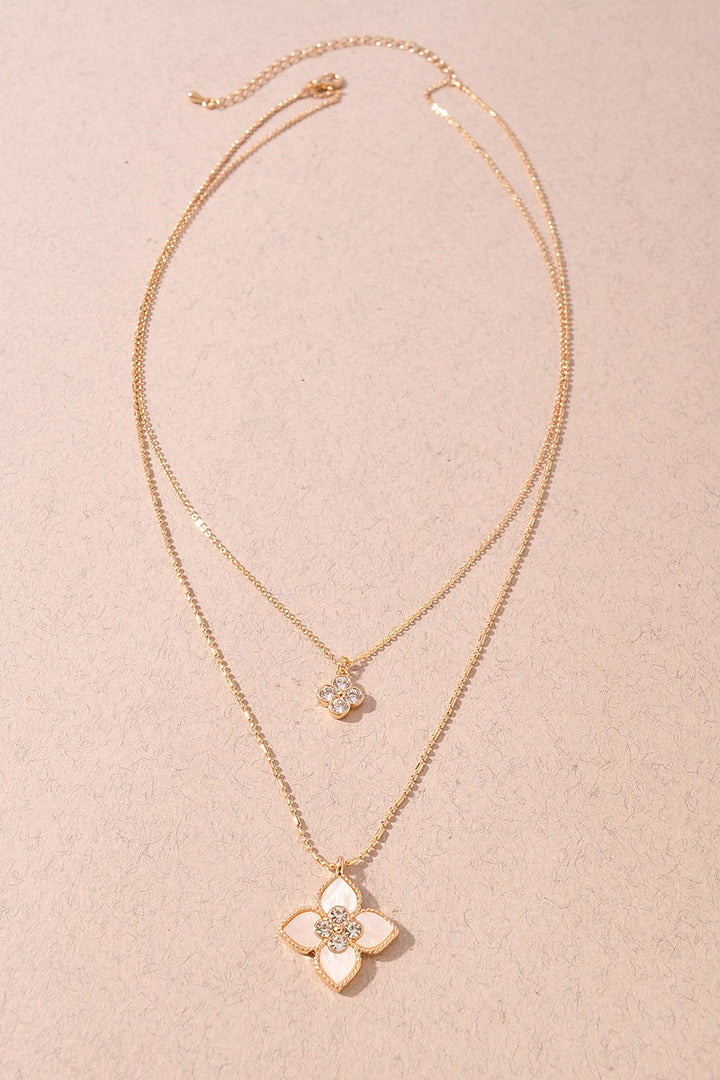 Clover Double Layered Necklace