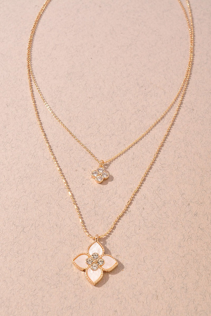 Clover Double Layered Necklace