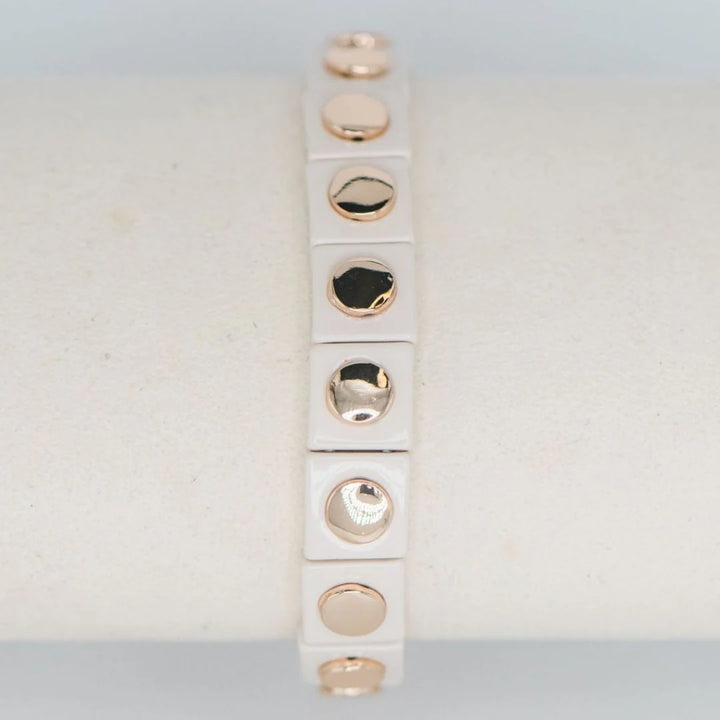 Geometric Stretch Bracelet Coconut