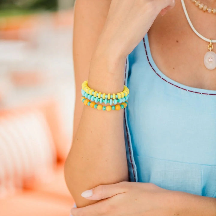 Calypso Stack (5 Bracelets) Blue